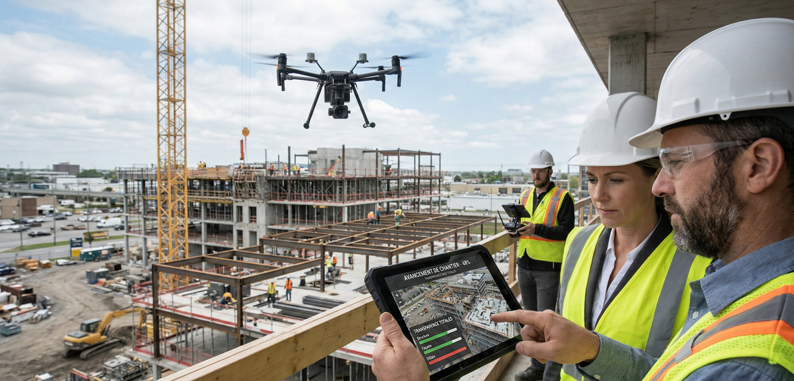 Suivi de chantier par drone